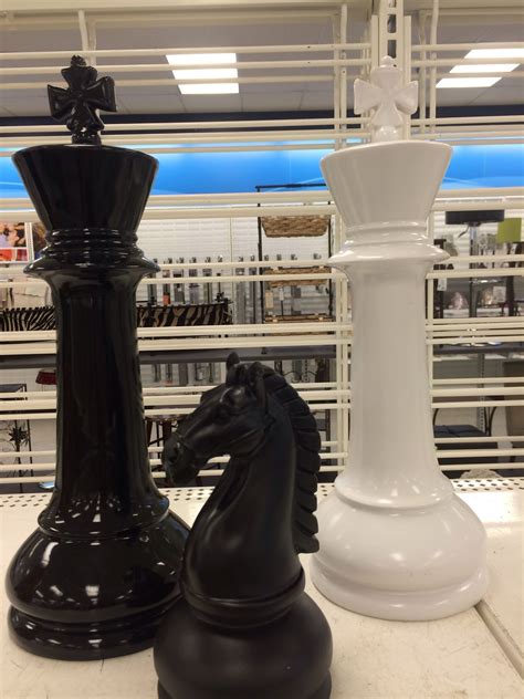 oversized chess pieces home decor.